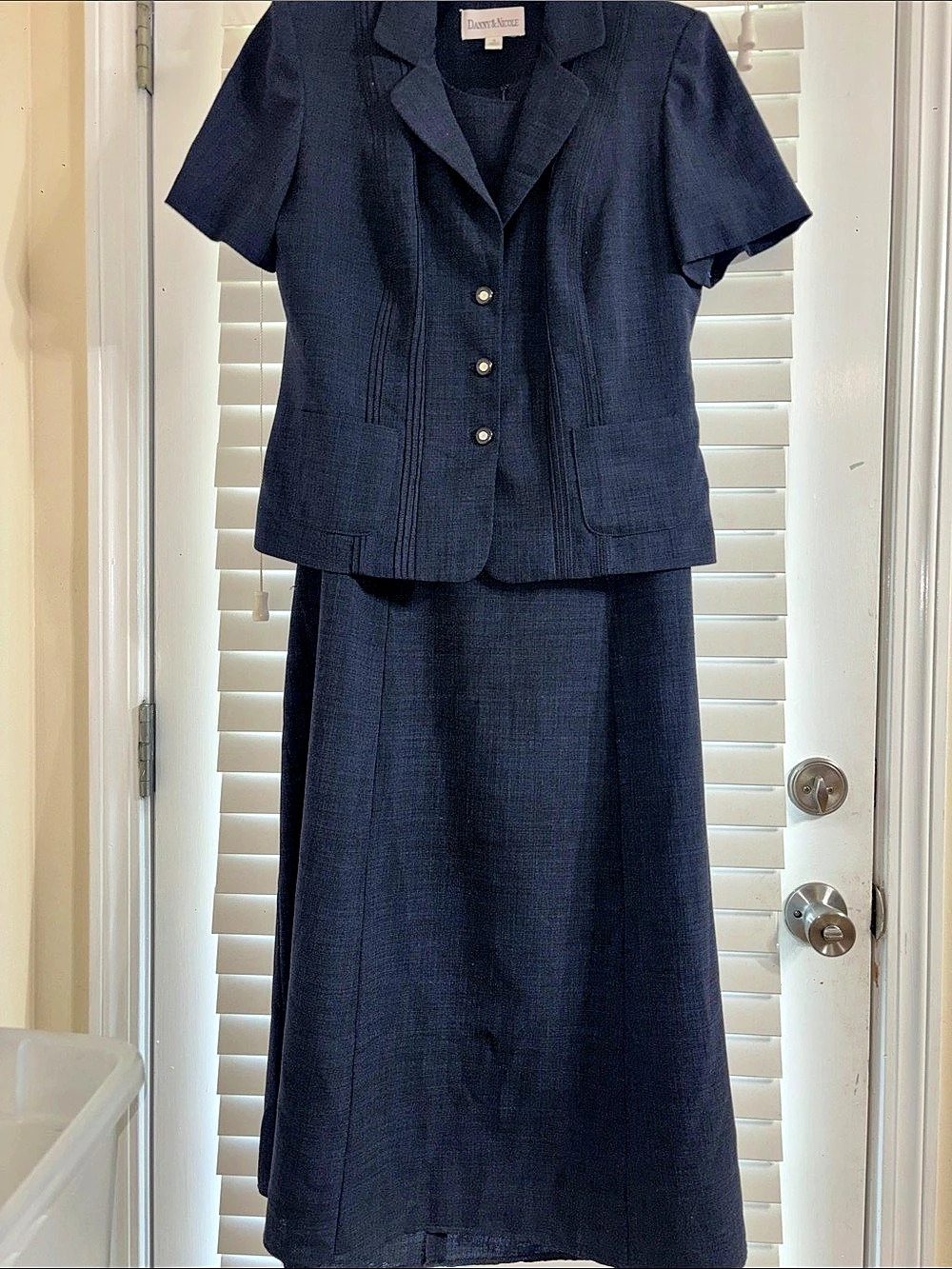 Danny & Nicole Women's Blue Maxi Dress Set Size 12 Like New
